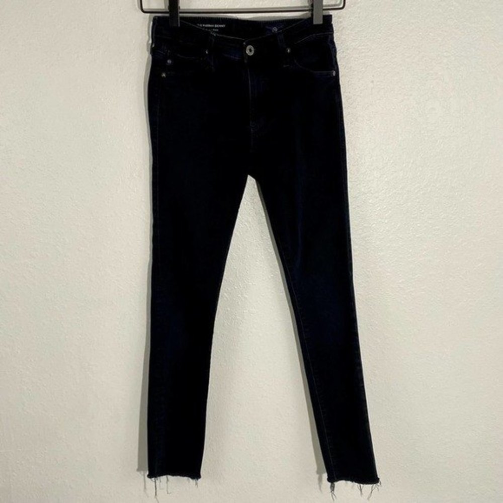 Adriano Goldschmied The Farrah High-Rise Skinny Jean Women's 25R Raw Hem Indigo
